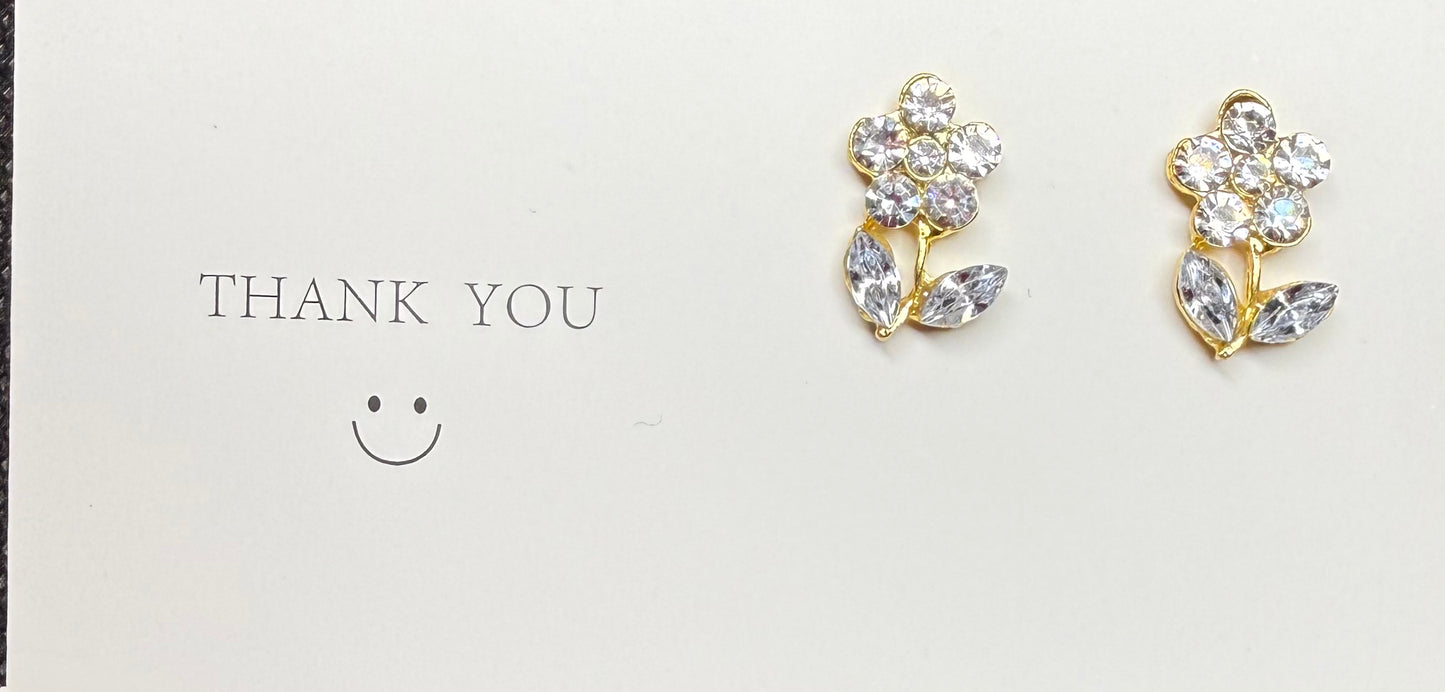 Flower earrings