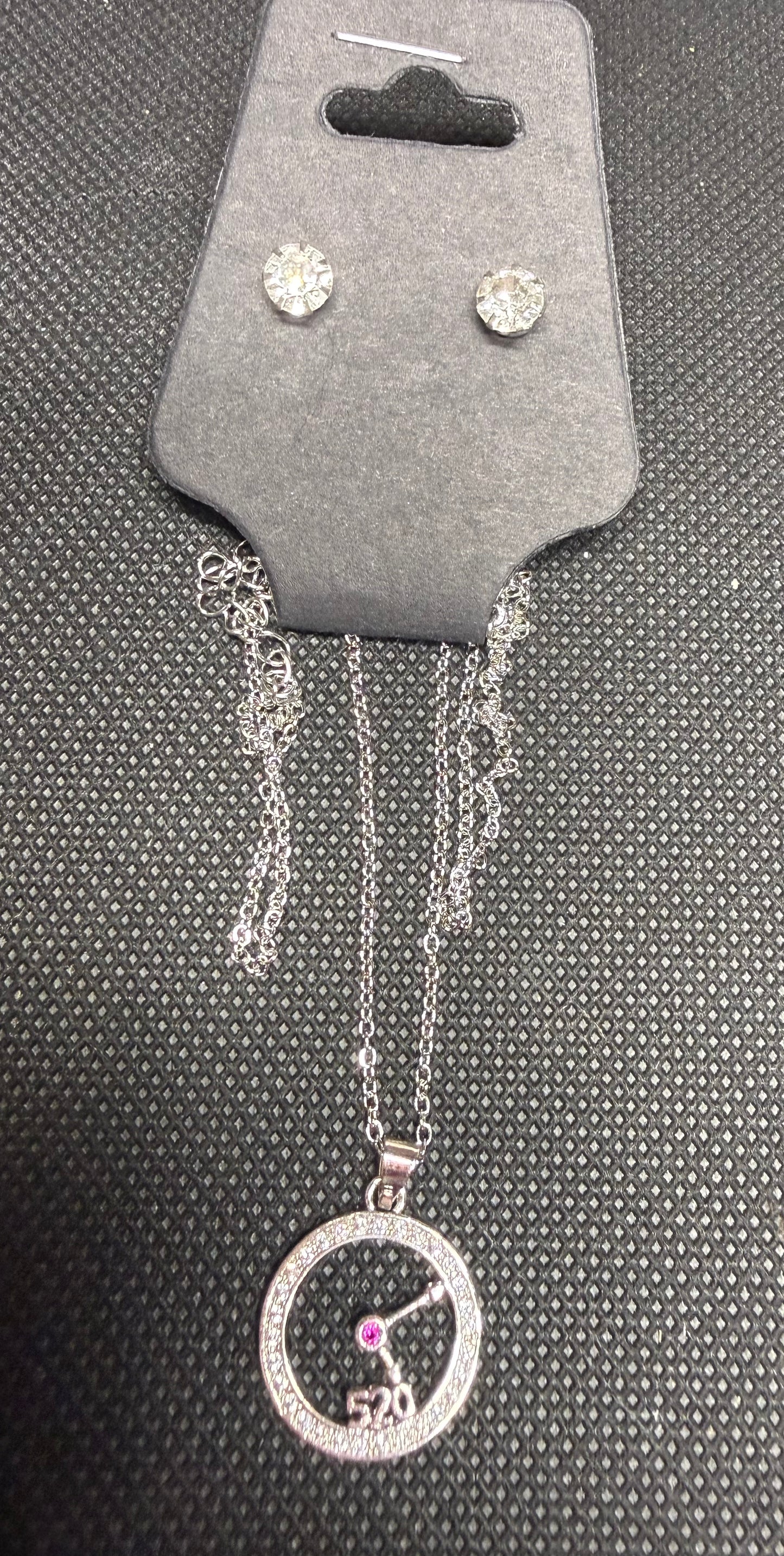 520 necklace and earrings set