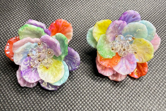 Flower earrings