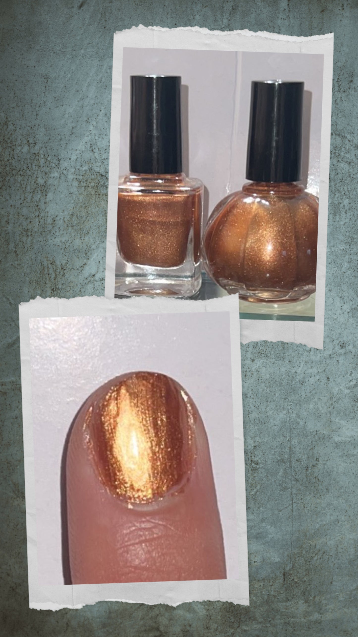 Golden brown nail polish