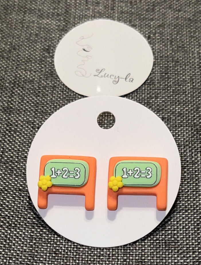 Back to school earrings