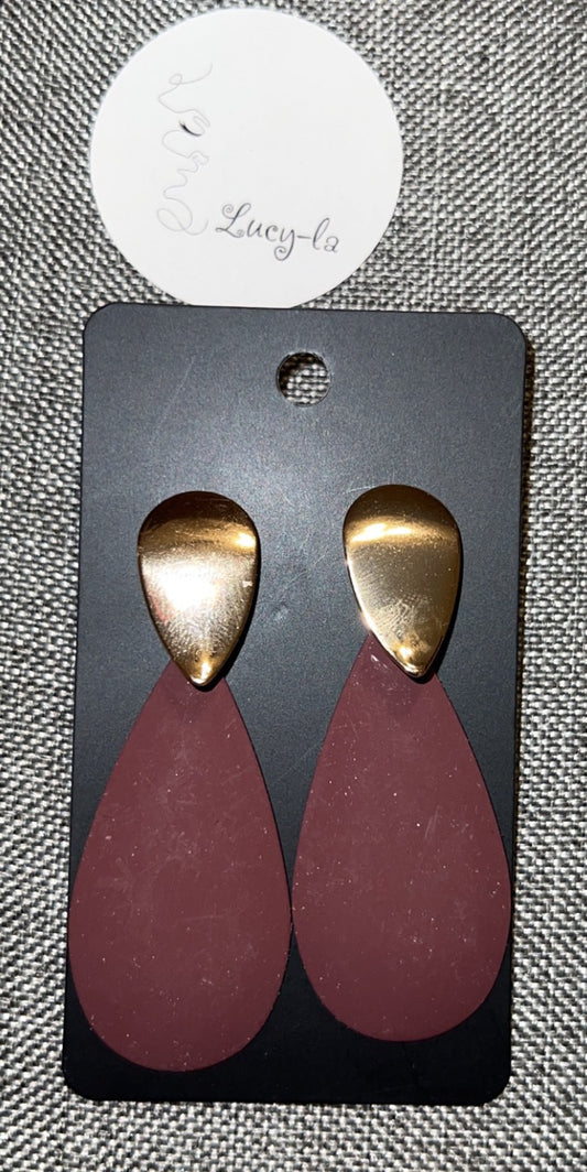 Wine earrings