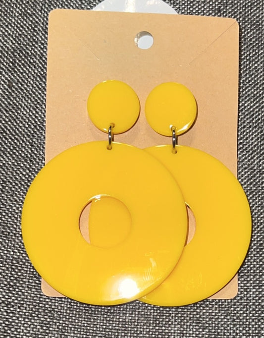 Yellow earrings