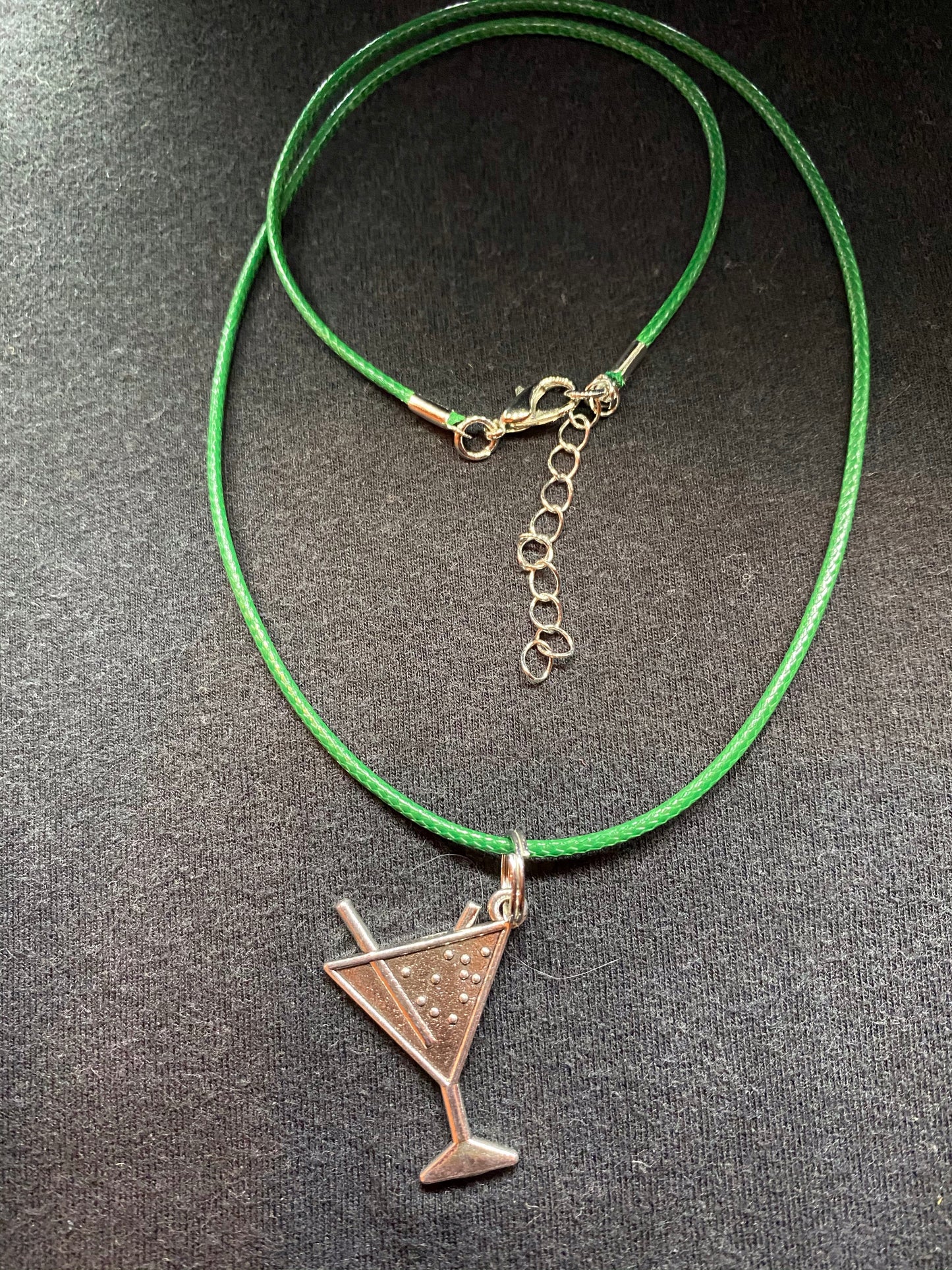 Martini necklace (green)