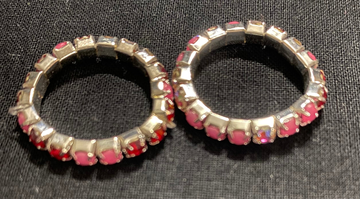 Duo ring pink and red fantasy garments