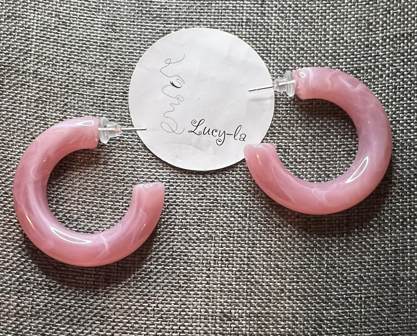 Marble Hoops earrings
