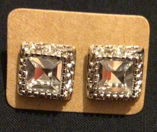 Square dressy earrings