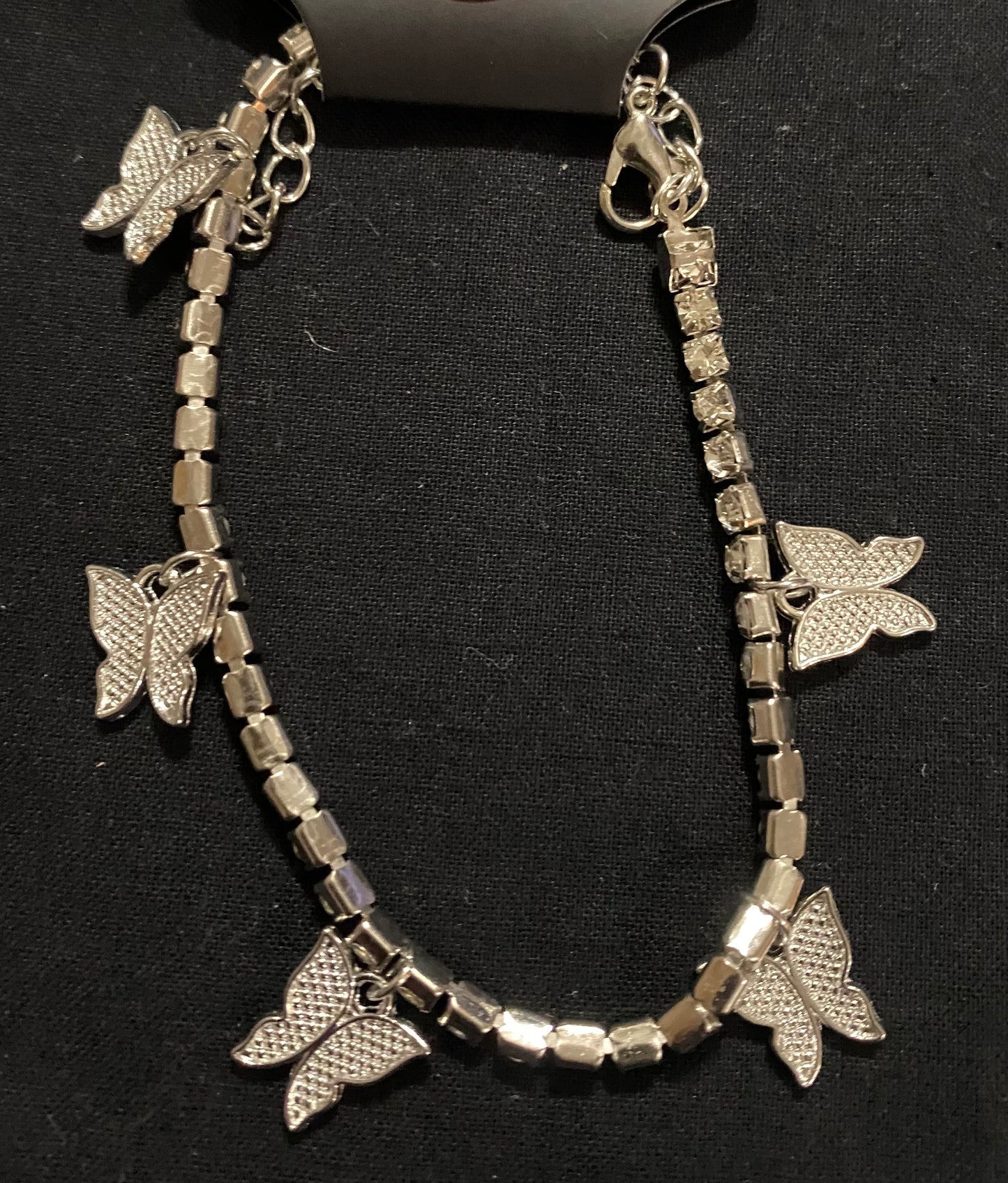 Butterfly bracelet for ankle
