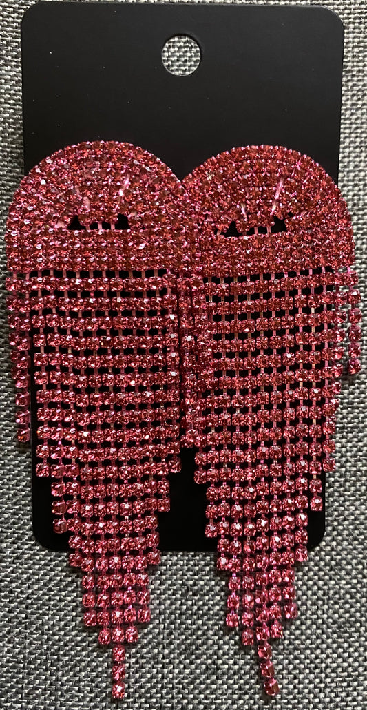 Dressy pink earrings