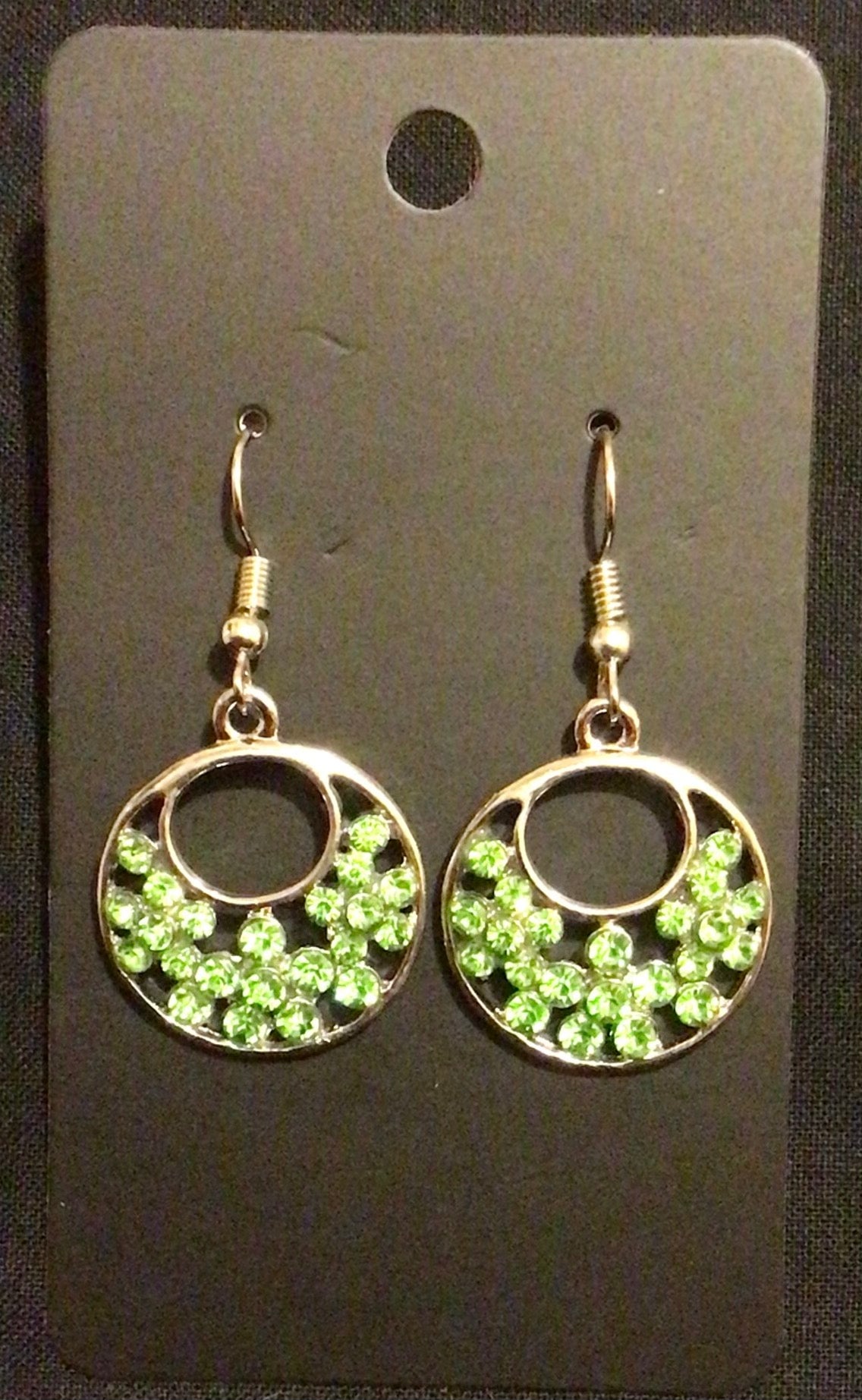 Green earrings