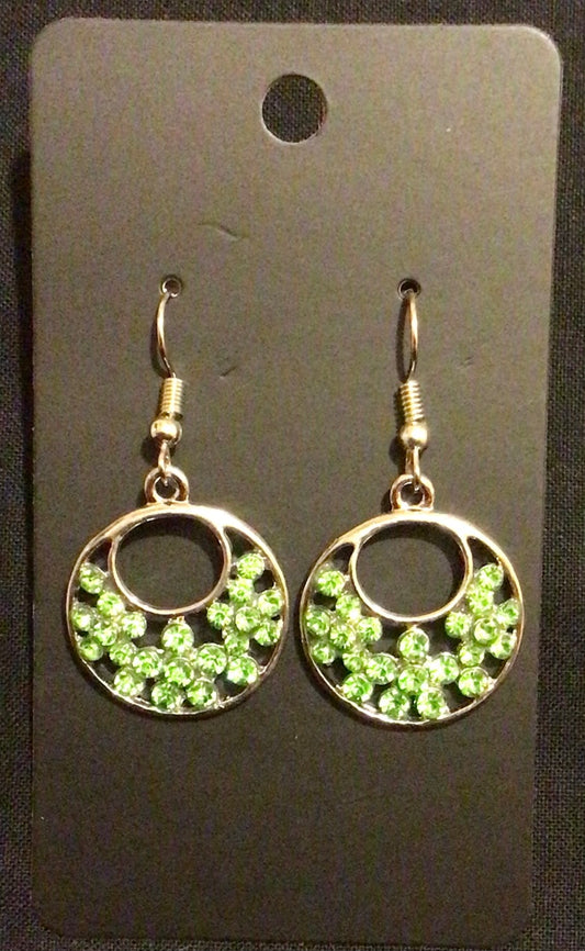 Green earrings