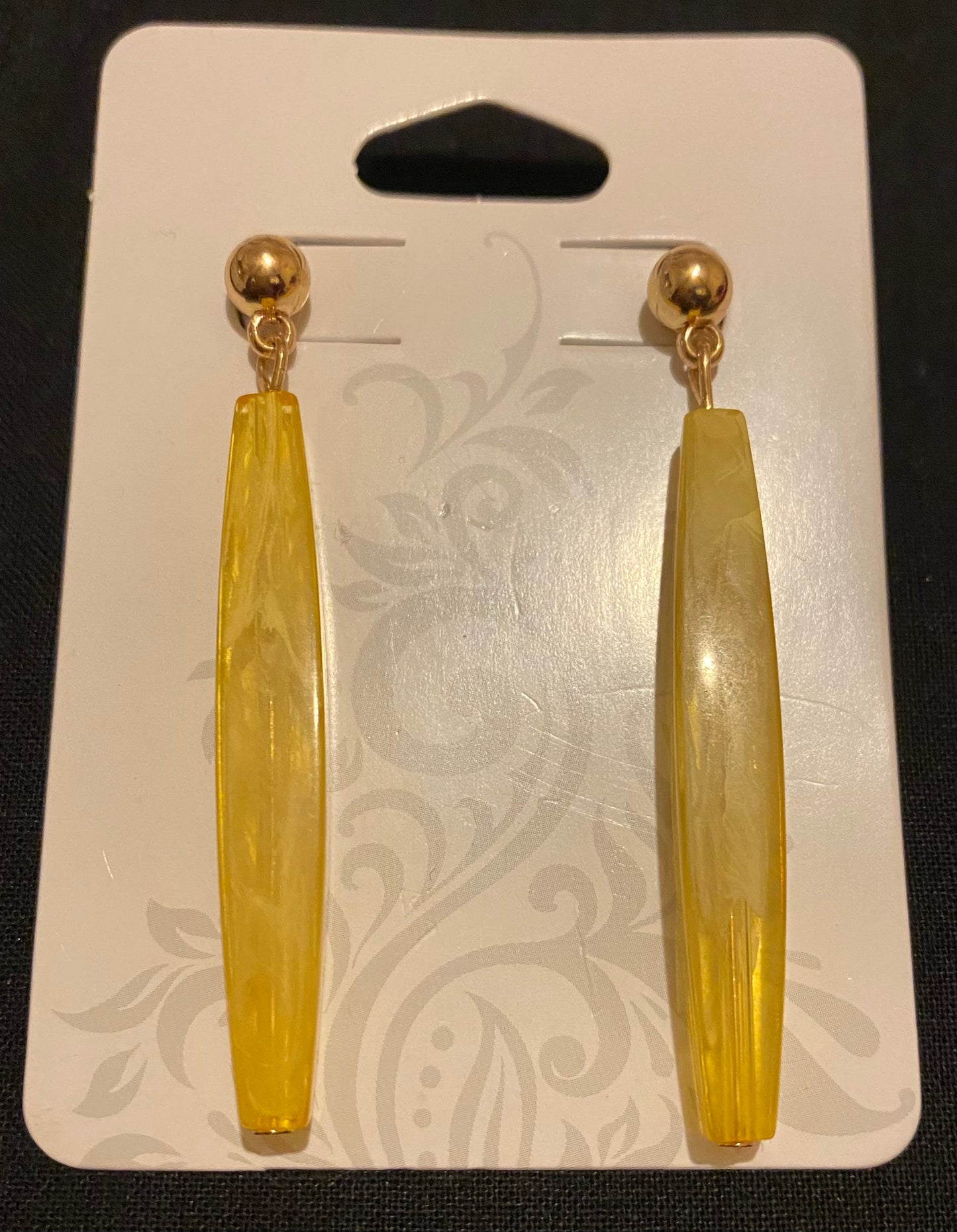Yellow earrings