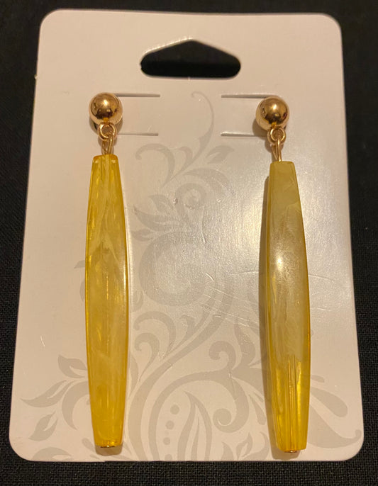 Yellow earrings