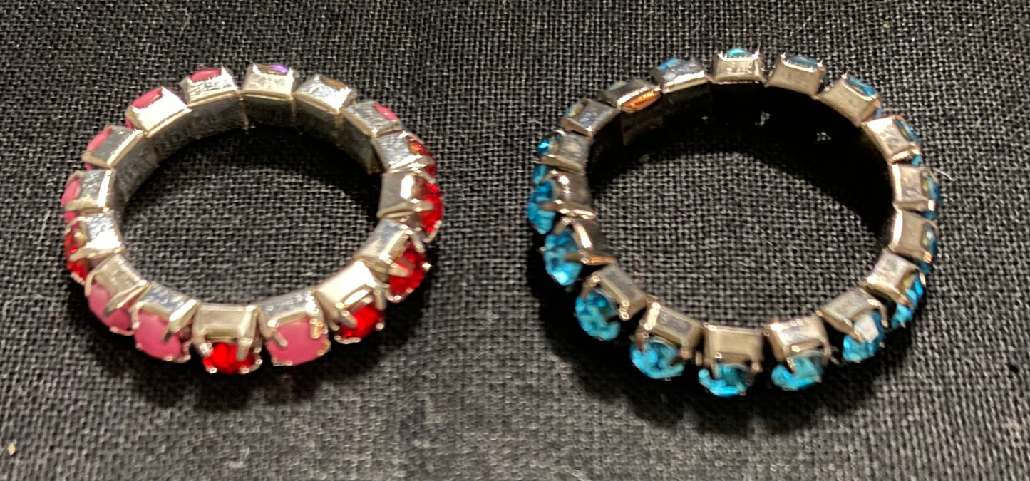 Pink and blue ring duo fantasy garments