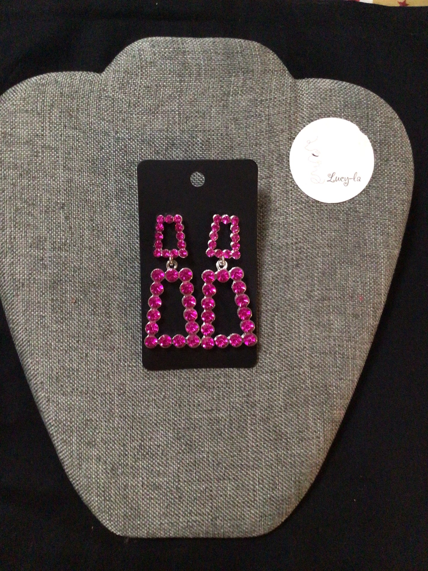 Dressy pink earrings