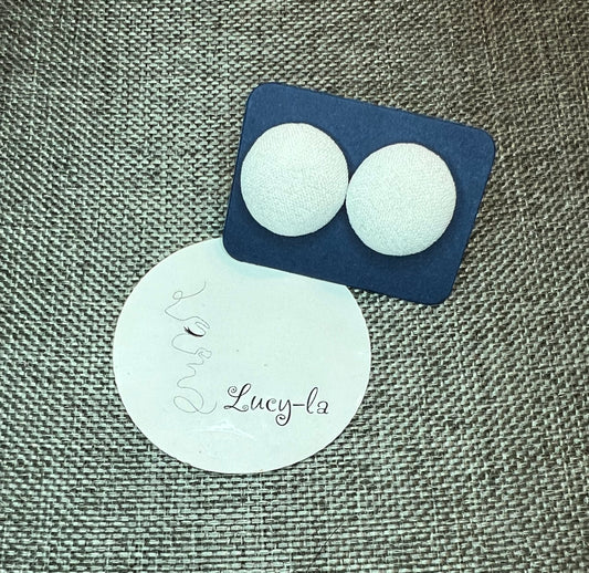 White earrings