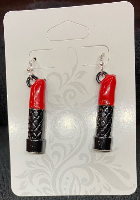 Lipstick earrings