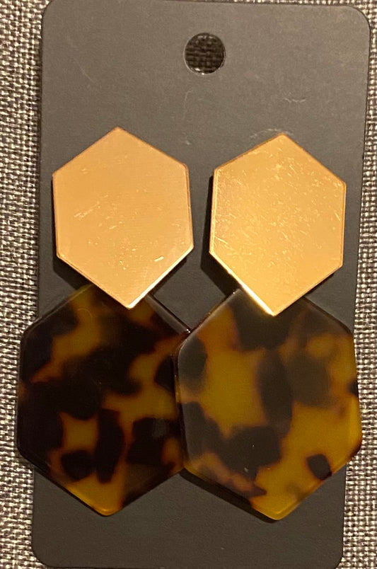 Animal print earrings