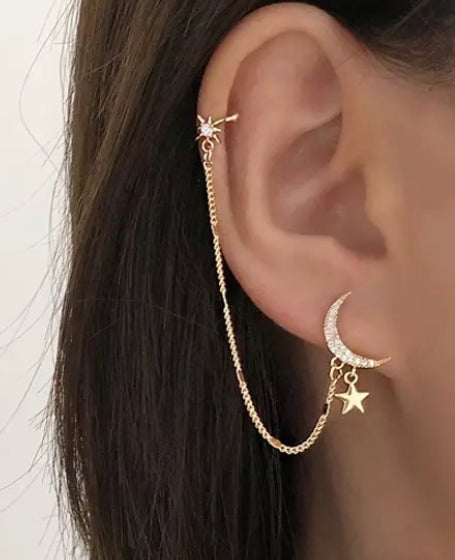 Moon earrings