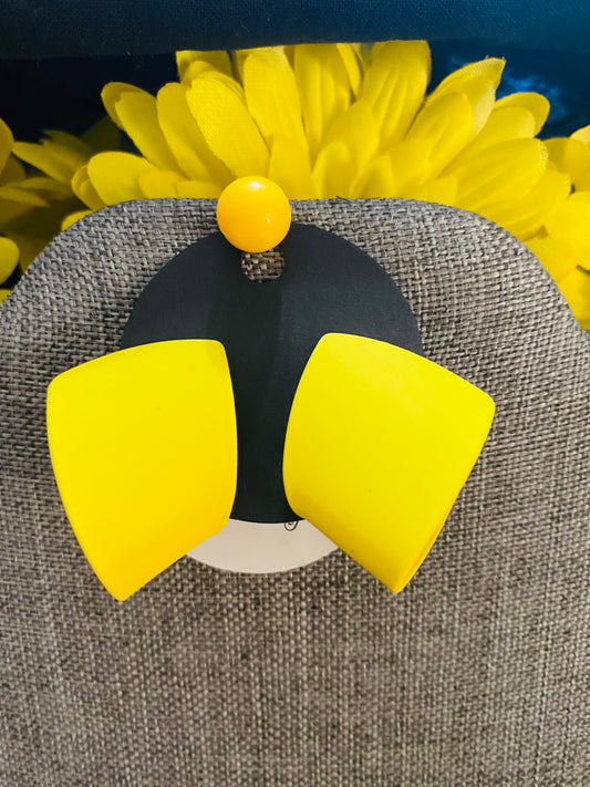 Yellow earrings