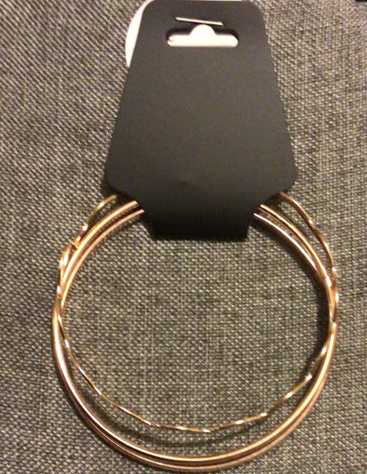 Gold rose trio bracelet