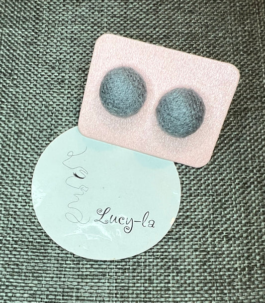 Gray dots earrings