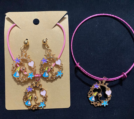 Alice earrings necklace and bracelet fantasy garments