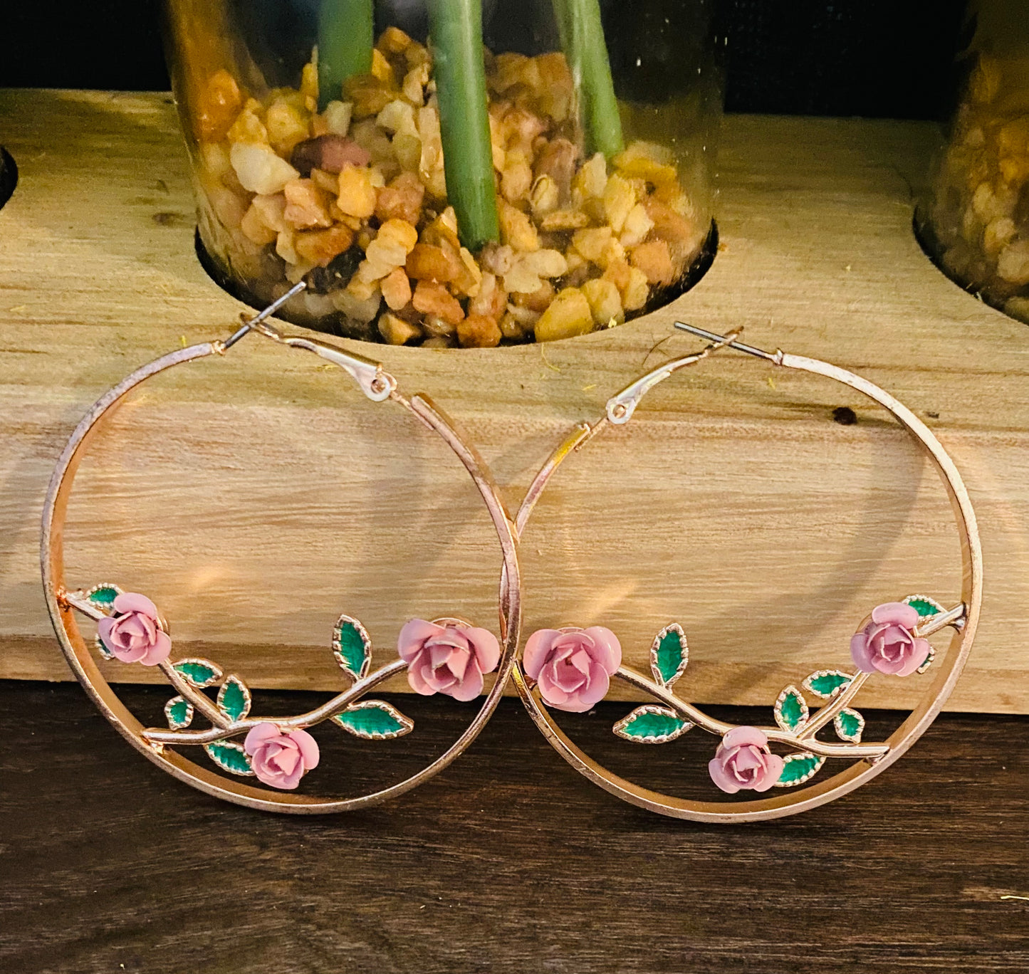 Roses earrings