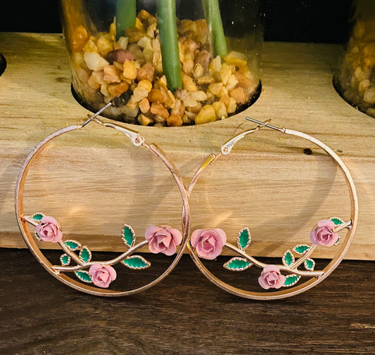 Roses earrings