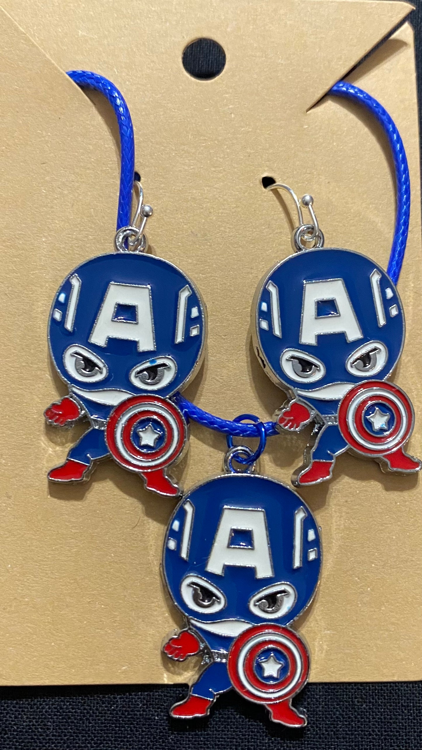 Captain earrings and necklace fantasy garments