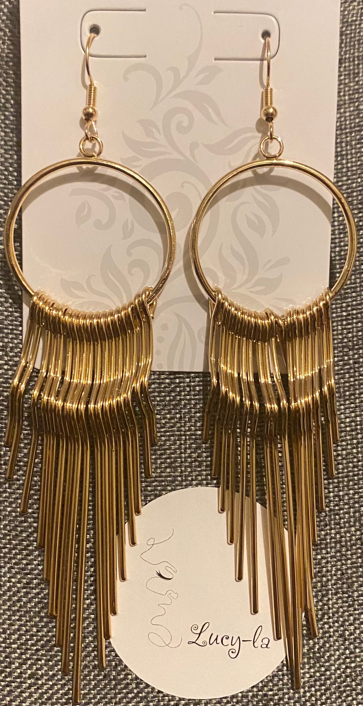 Gold earrings