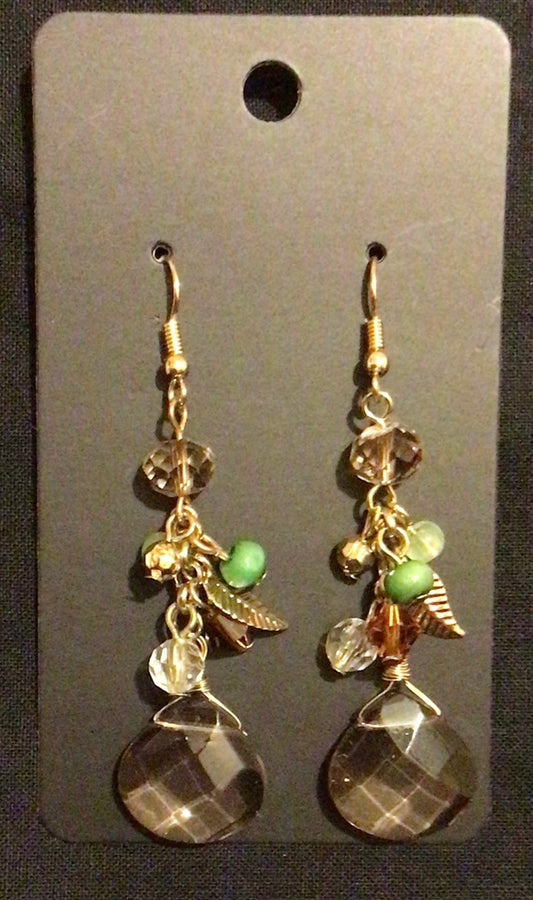 Green earrings