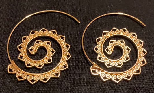 Spiral earrings