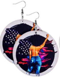 Powerful woman earrings