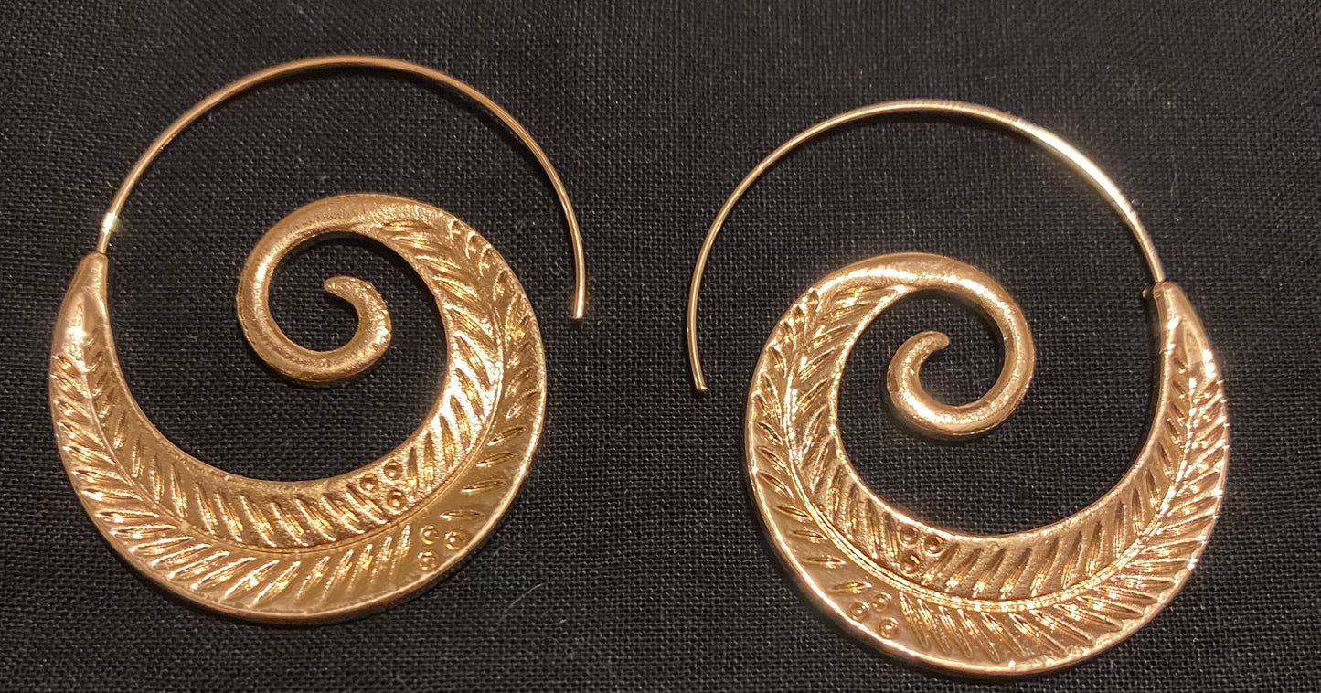 Spiral earrings
