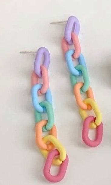 Colorful live earrings