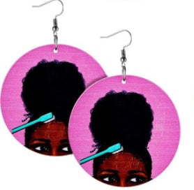 Powerful woman earrings