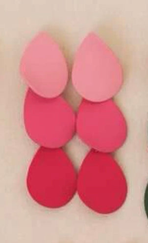 3 drops earrings