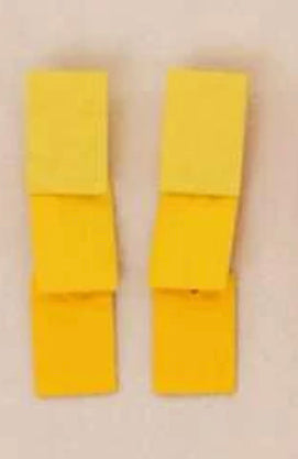 3 square earrings
