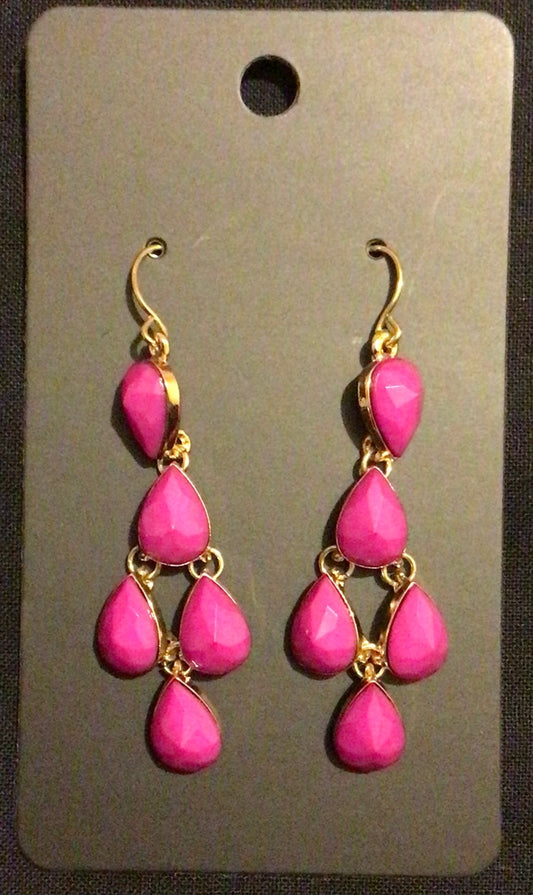 Fushia earrings