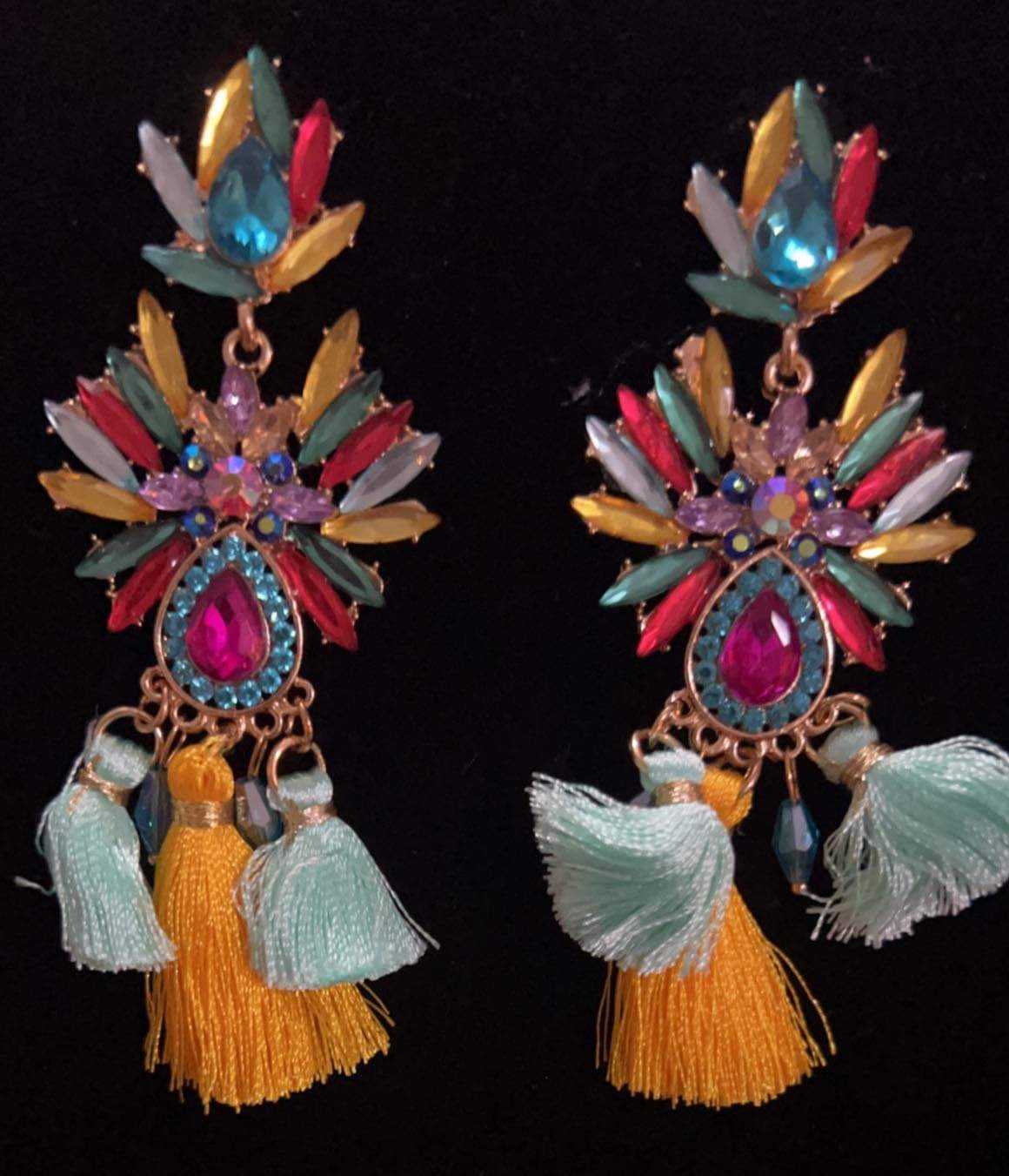 Dressy colorful earrings