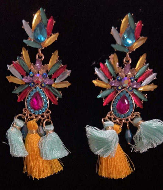 Dressy colorful earrings