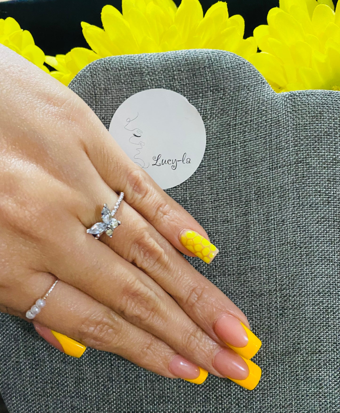 Dúo rings butterfly