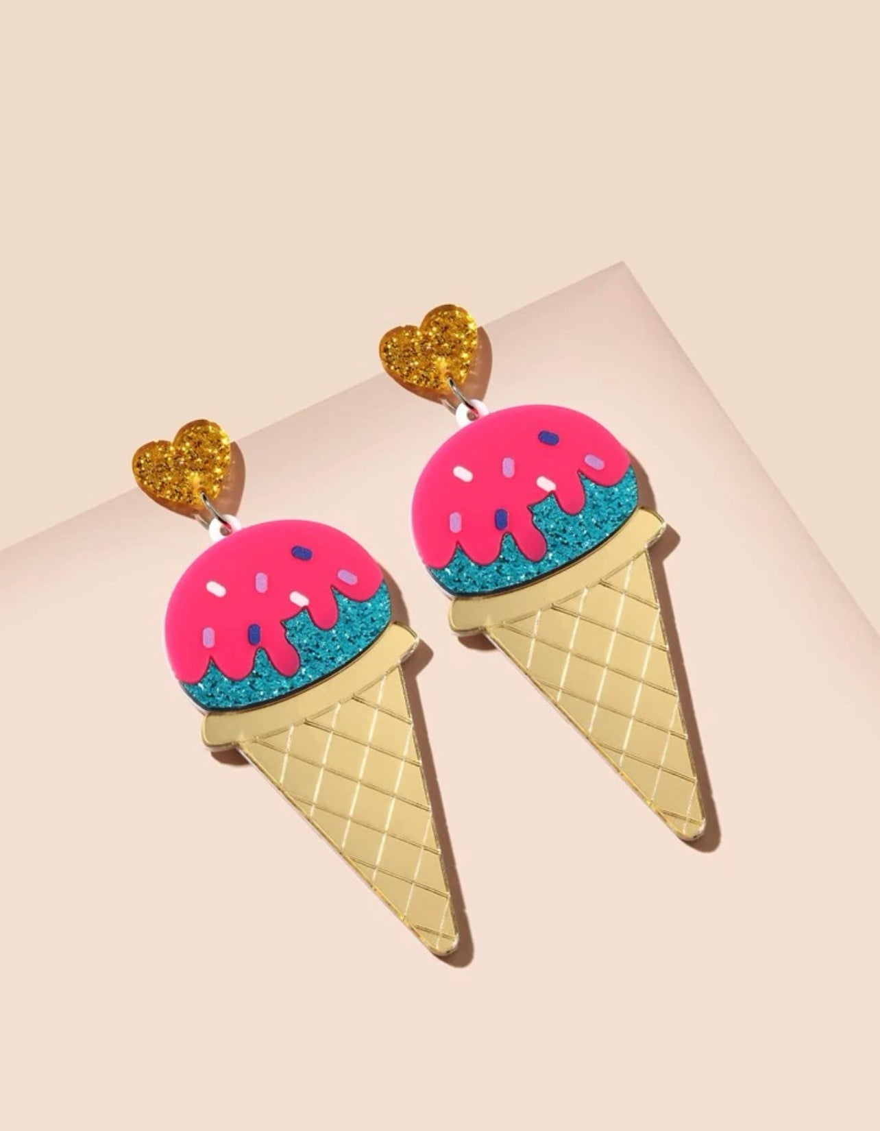 Ice cream earrings