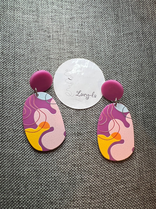 Purple earrings