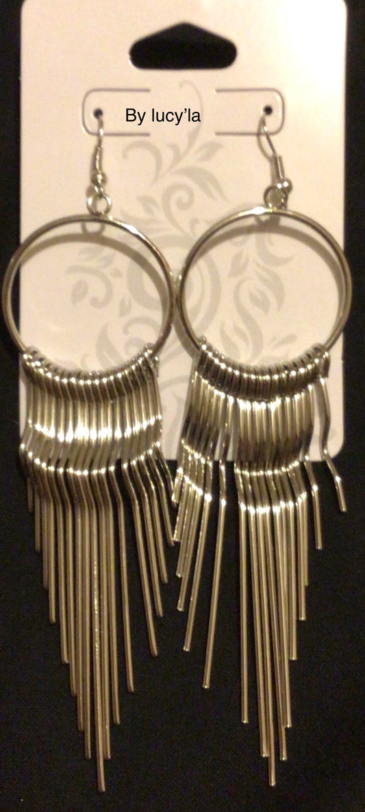 Silver earrings