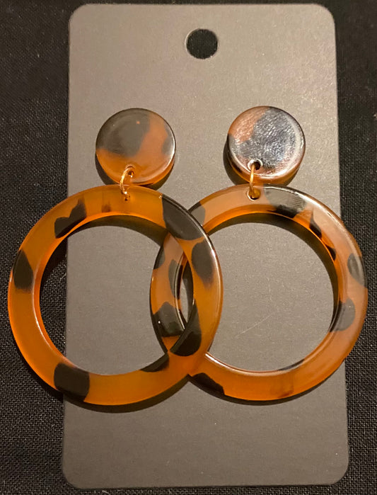 Animal print earrings