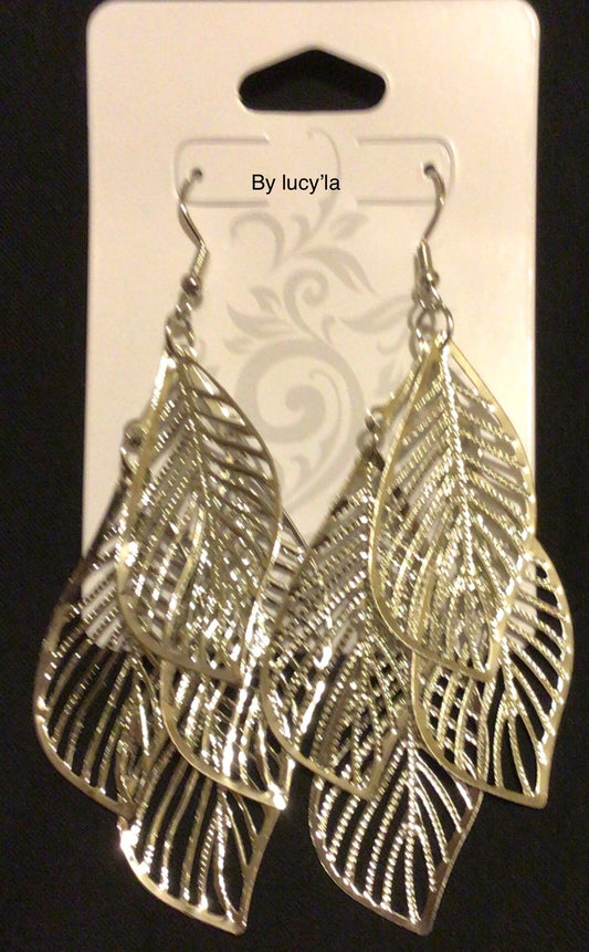 Multiple leaf earrings