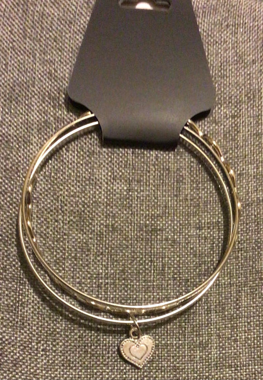 Silver trio bracelet