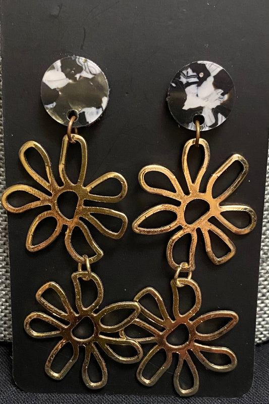 Flower earrings